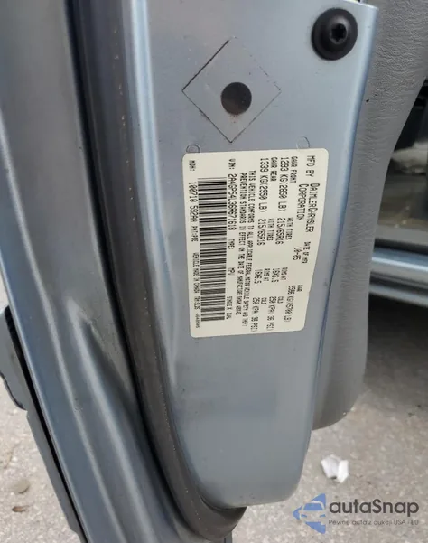 2006 Chrysler Town & Country Touring из США, поврежденный, VIN 2A4GP54L36R671618